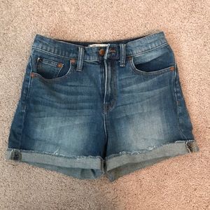 Madewell Denim Shorts Jean Cutoffs High Waisted